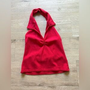 Energie Red Halter Neck Camisole